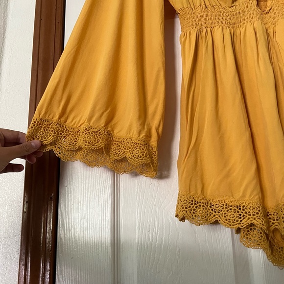 Yellow Boho Romper - Picture 9 of 9